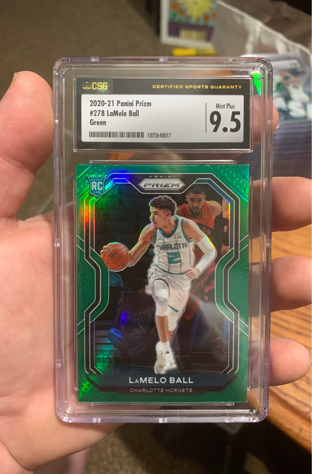 Lamelo Ball RC Rookie 2020 Prizm Green