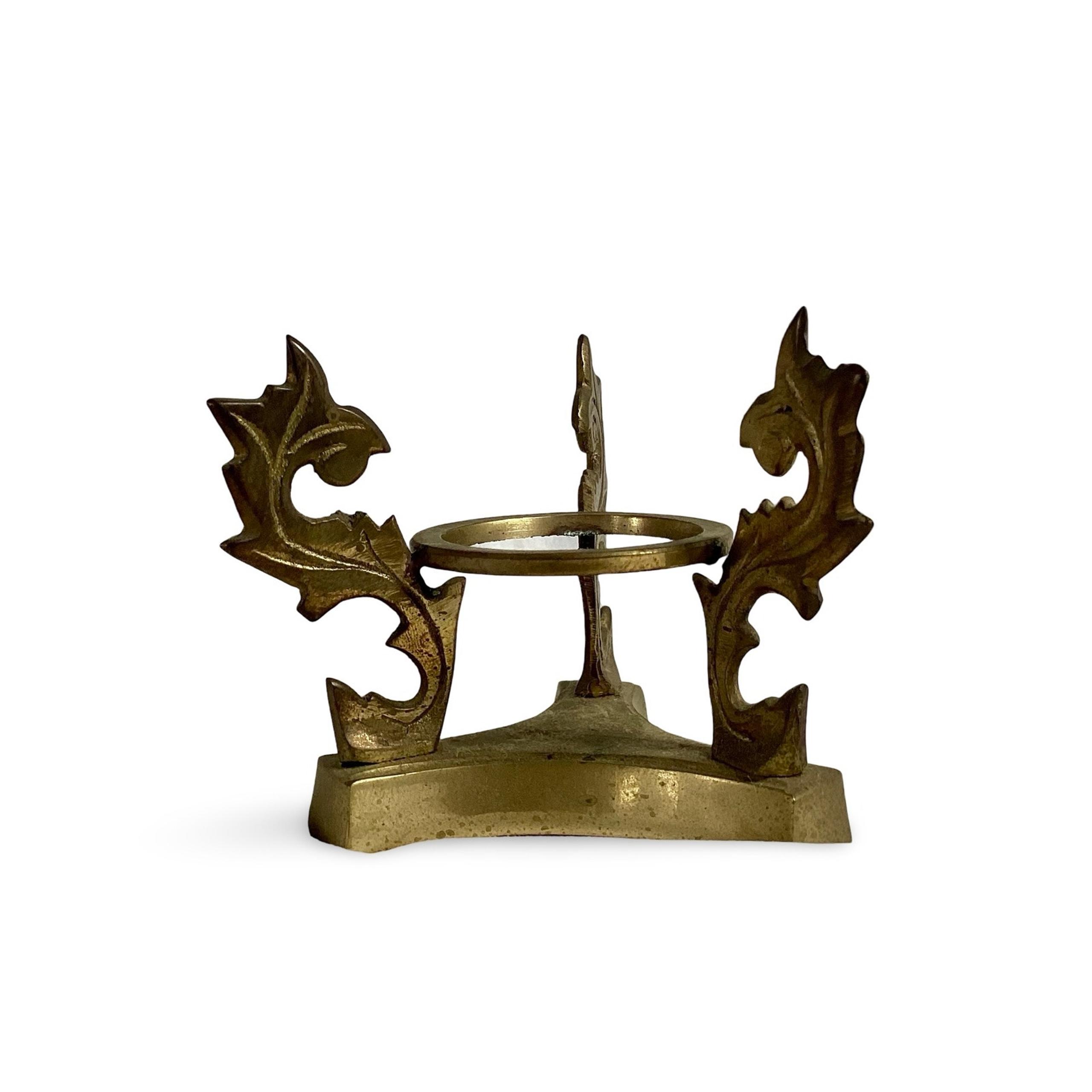 Vintage Brass Orb Stand