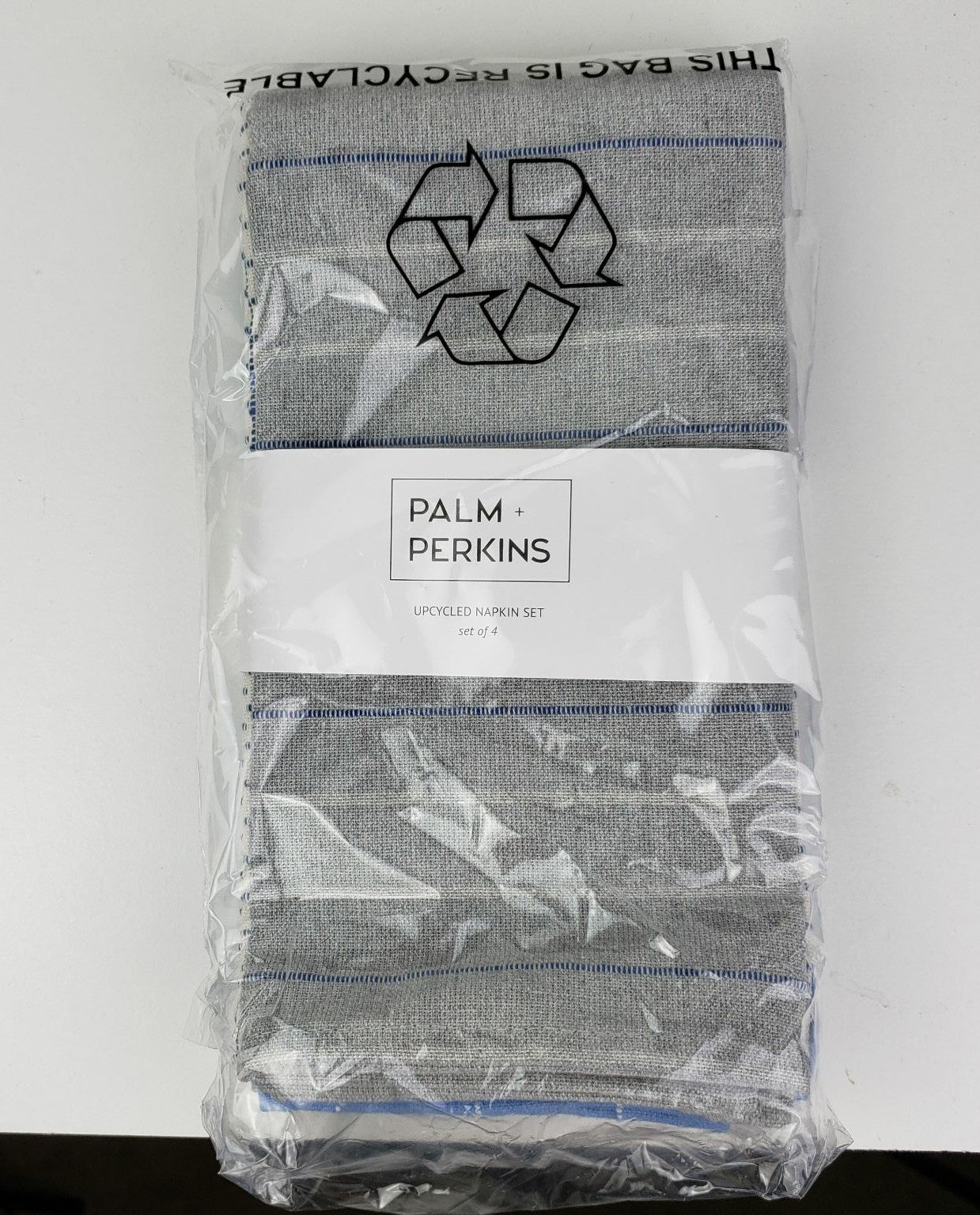 Palm & Perkins Set4 Upcycled Napkins NWT