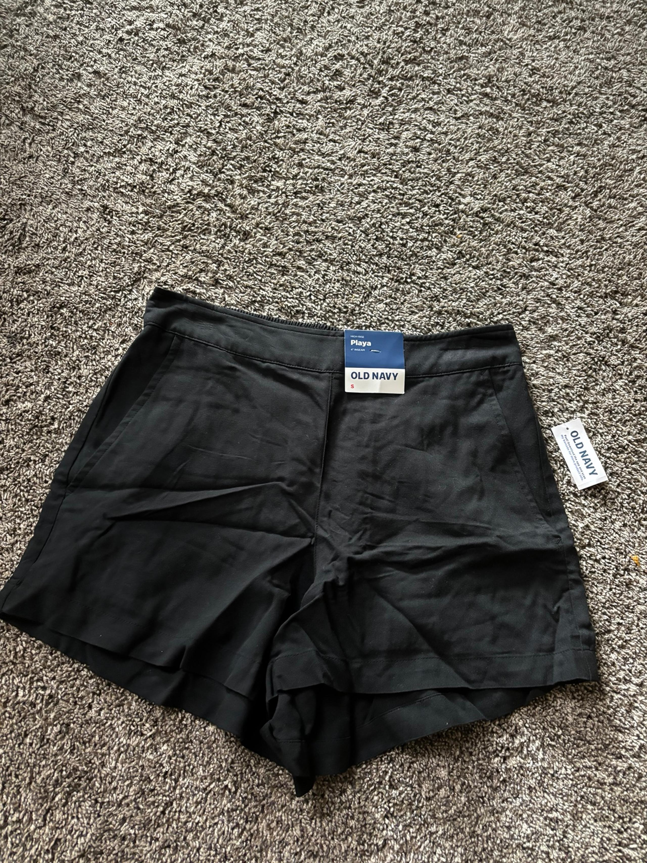 Old Navy High Rise Playa Shorts black Sz Small