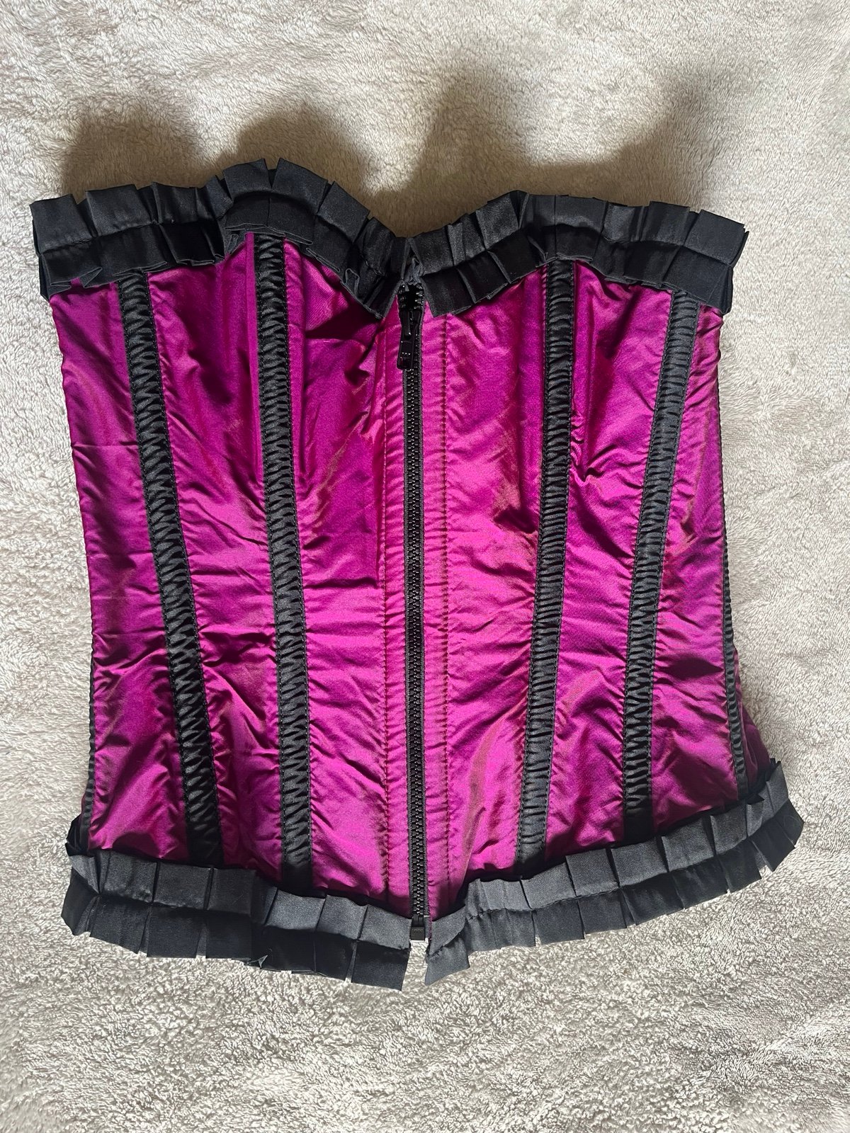 【新品】theredthread S burlesque corset gray THEREDTHREAD】S burlesque corset