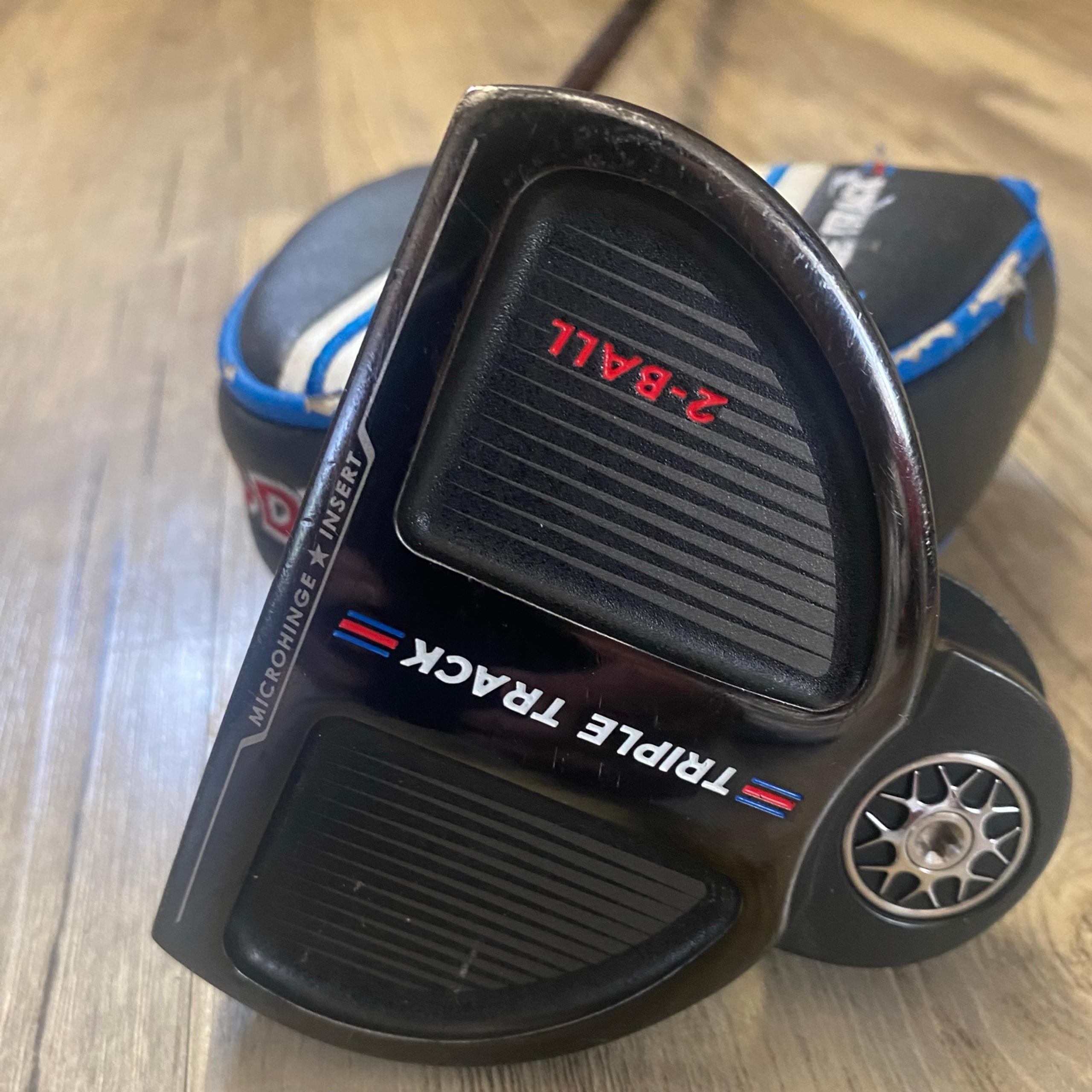 Odyssey Triple Track 2-Ball Putter With Head Cover Stroke lab Jumbo grip