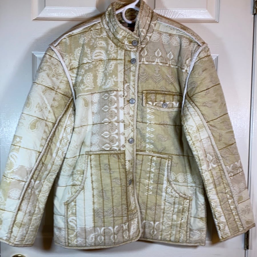 Free People Cotton Fade Out Quilted Jacket