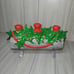 Vntg Ceramic Yule Log Candle Holder Atlantic Mold 1977 Holiday Decor Christmas