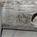Vntg Ceramic Yule Log Candle Holder Atlantic Mold 1977 Holiday Decor Christmas