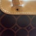 Vintage Fossil Brown Logo Bowling Bag Genuine Leather Purse 75082 NWT