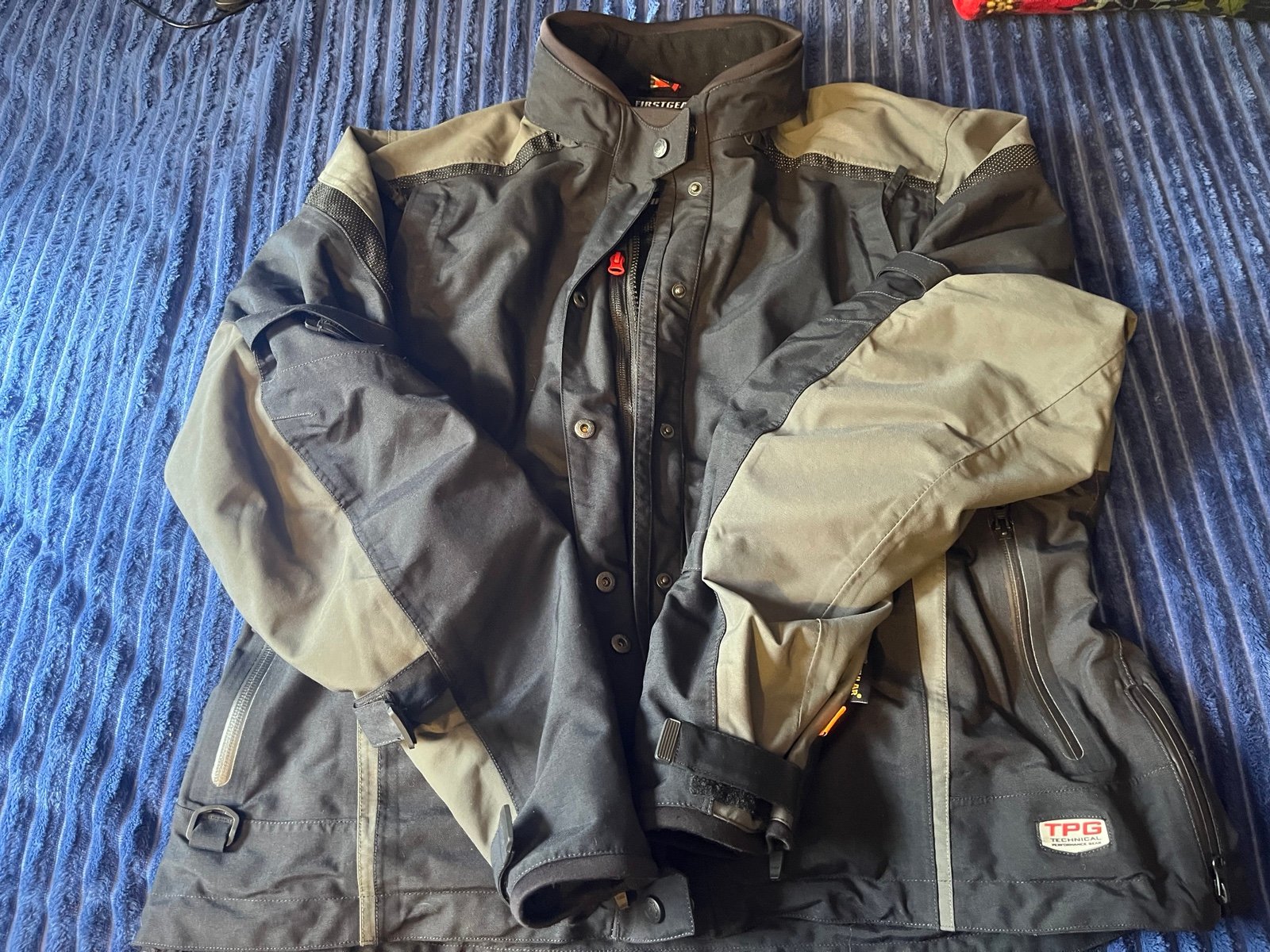 First Gear TPG D30 Performance Motorcycle Jacket Coat Women's Size 2XL