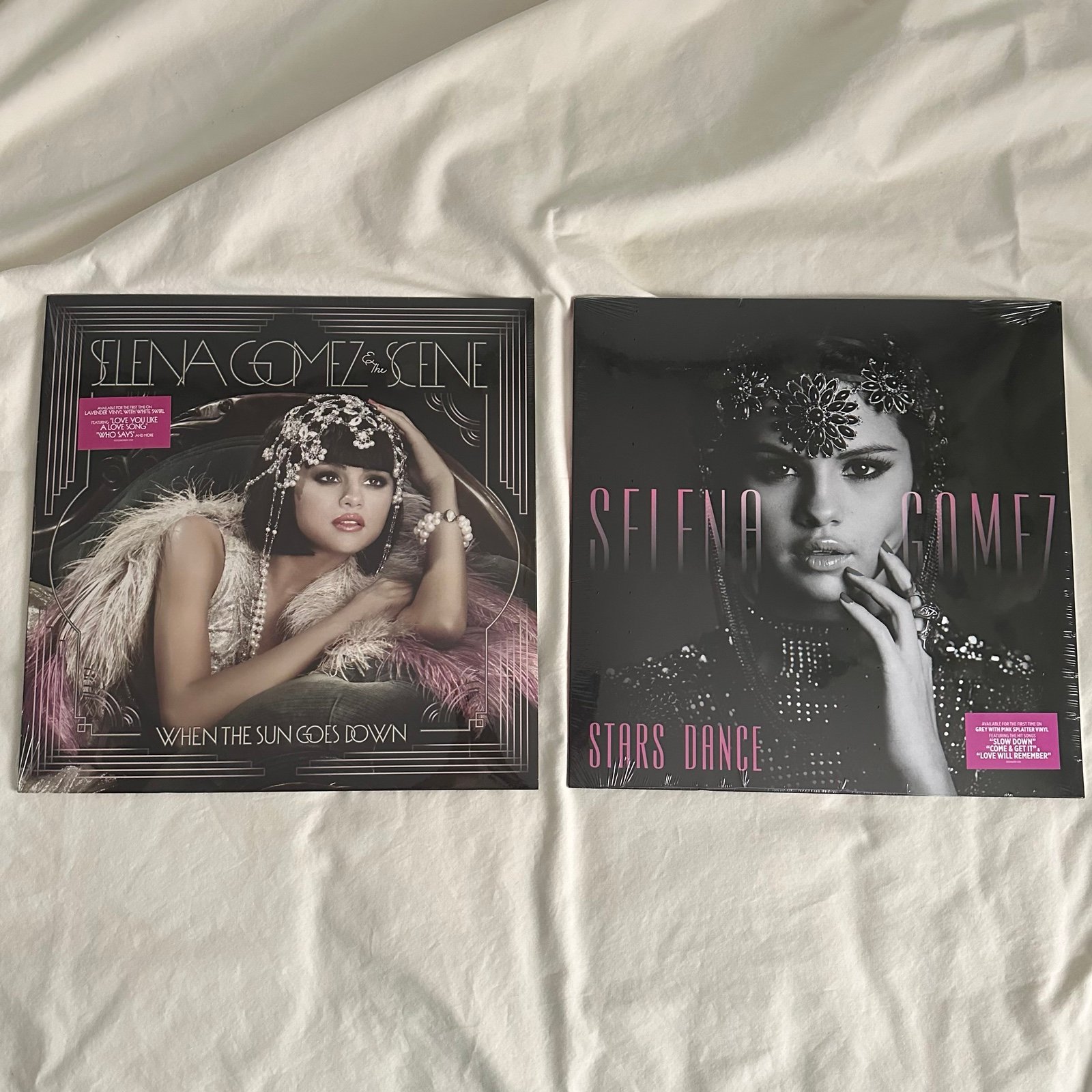 Selena Gomez Vinyl Bundle: When The Sun Goes Down & Stars Dance
