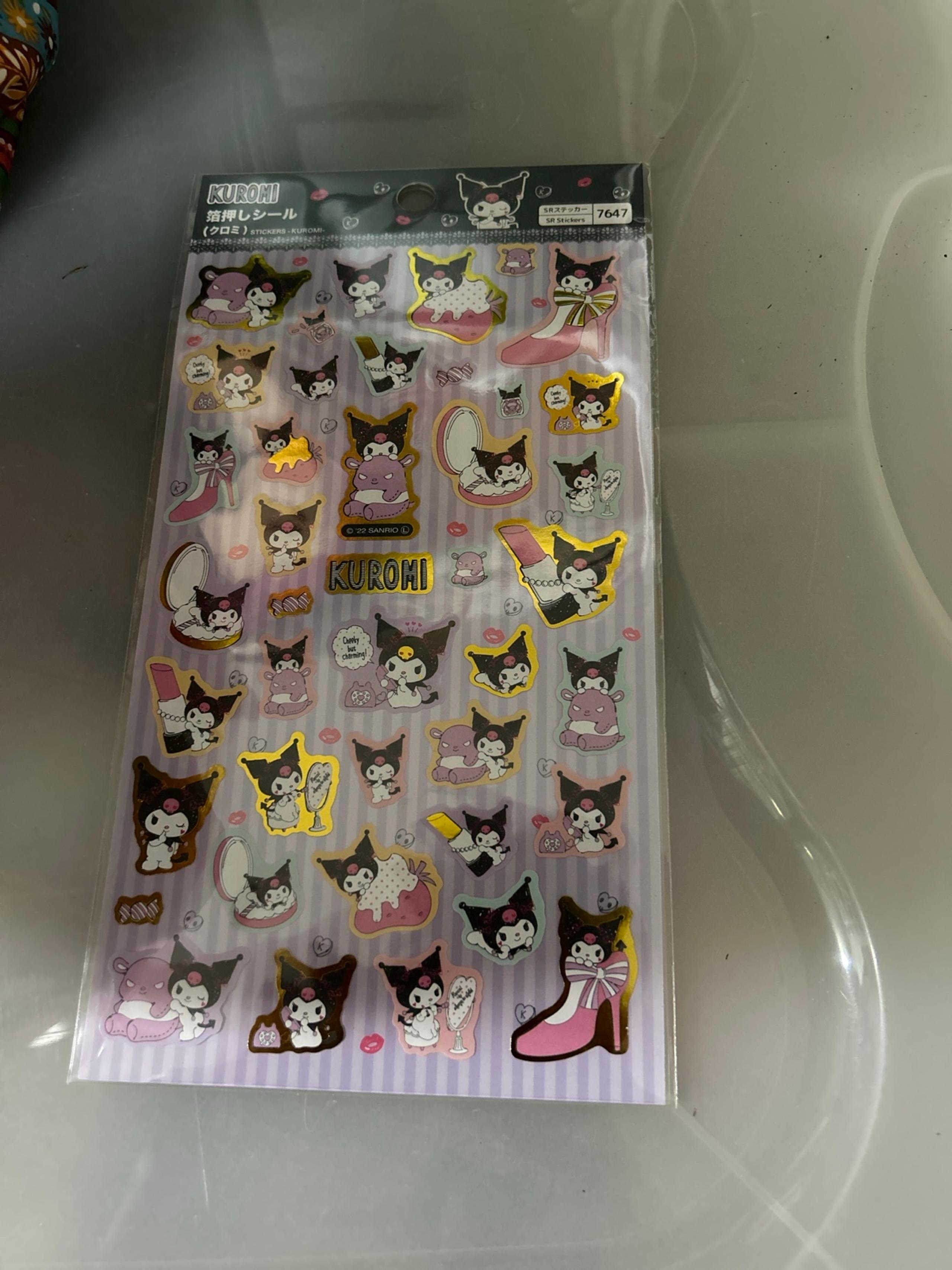 Kuromi stickers from Japan