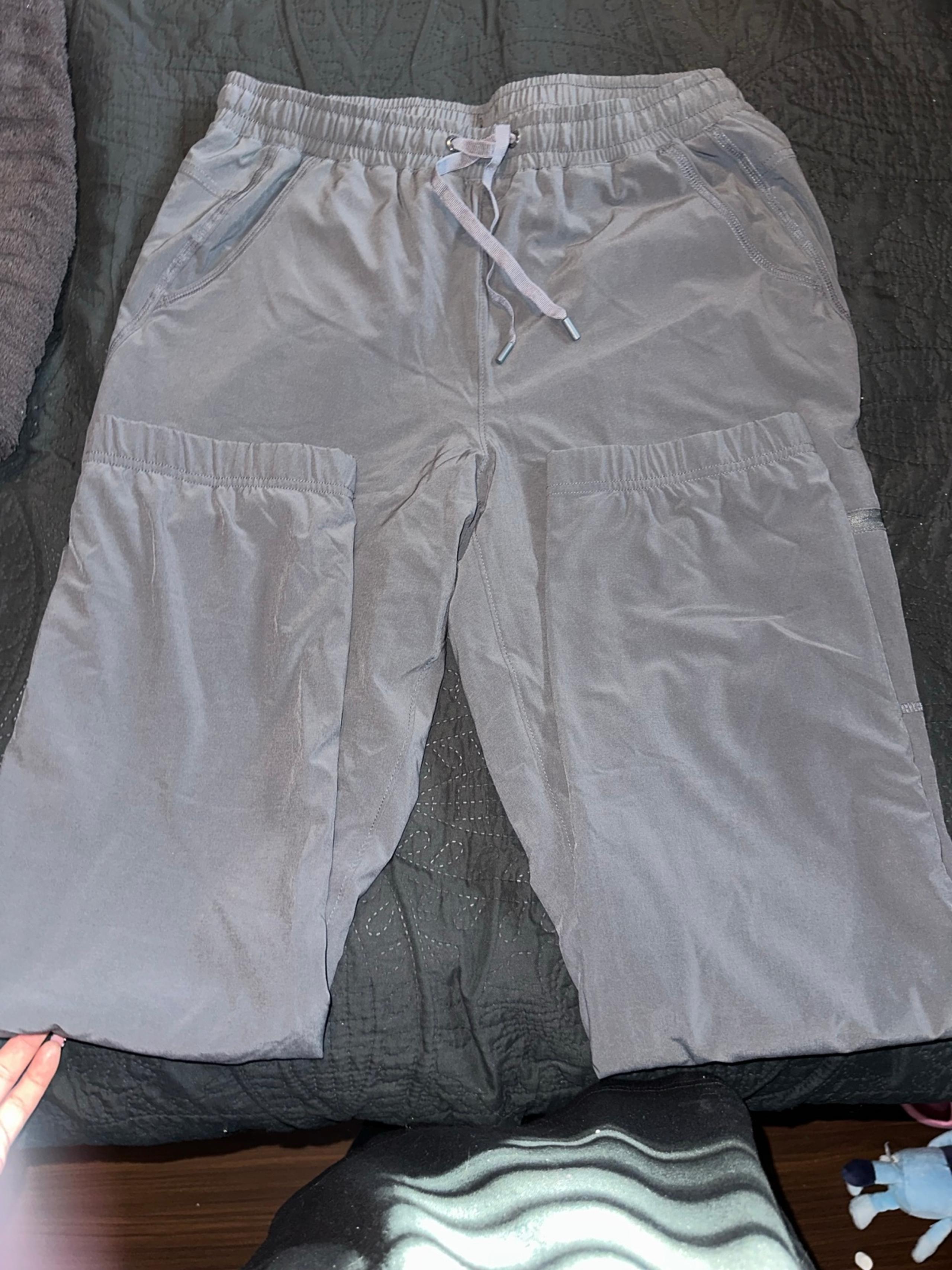 Eddie Bauer Pants Womens 10 Gray Flannel Fleece Flexion Polar Lined Pants