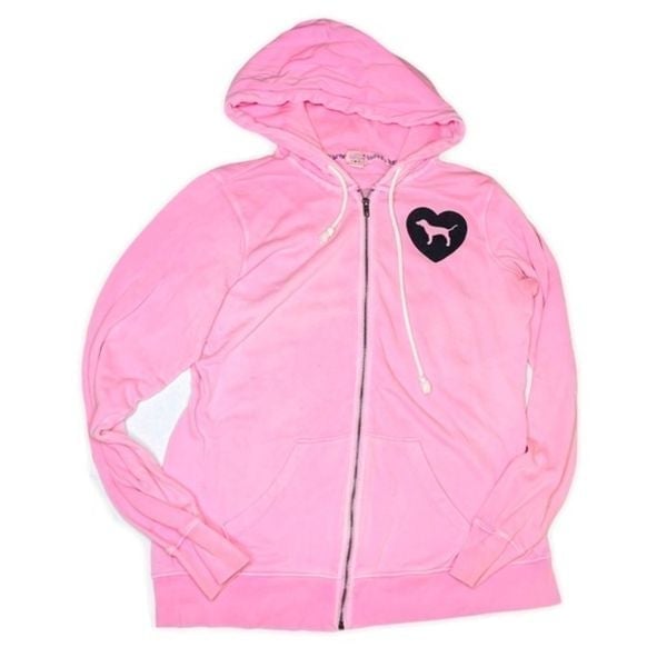 PINK Victoria’s Secret Logo Zip Hoodie Jacket