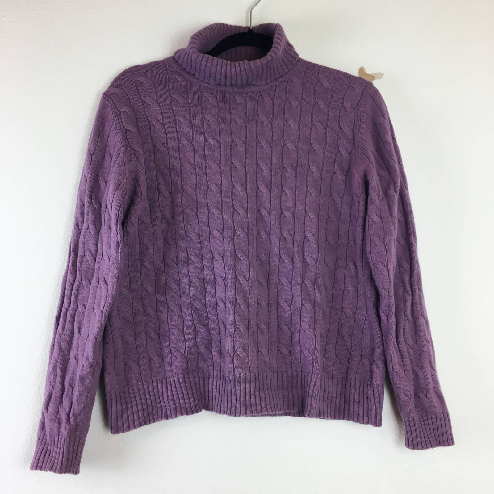 Vintage 90s Turtleneck Sweater Mauve