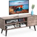 NEW Modern Mid Century TV Stand with Storage for TVs up to 55 inch, Grey