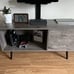NEW Modern Mid Century TV Stand with Storage for TVs up to 55 inch, Grey