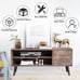 NEW Modern Mid Century TV Stand with Storage for TVs up to 55 inch, Grey