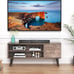 NEW Modern Mid Century TV Stand with Storage for TVs up to 55 inch, Grey