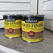 2 Minwax 218 PURITAN PINE Oil Based Wood Stain 1/2 Pt, 8 Oz Cans NEW Discont.