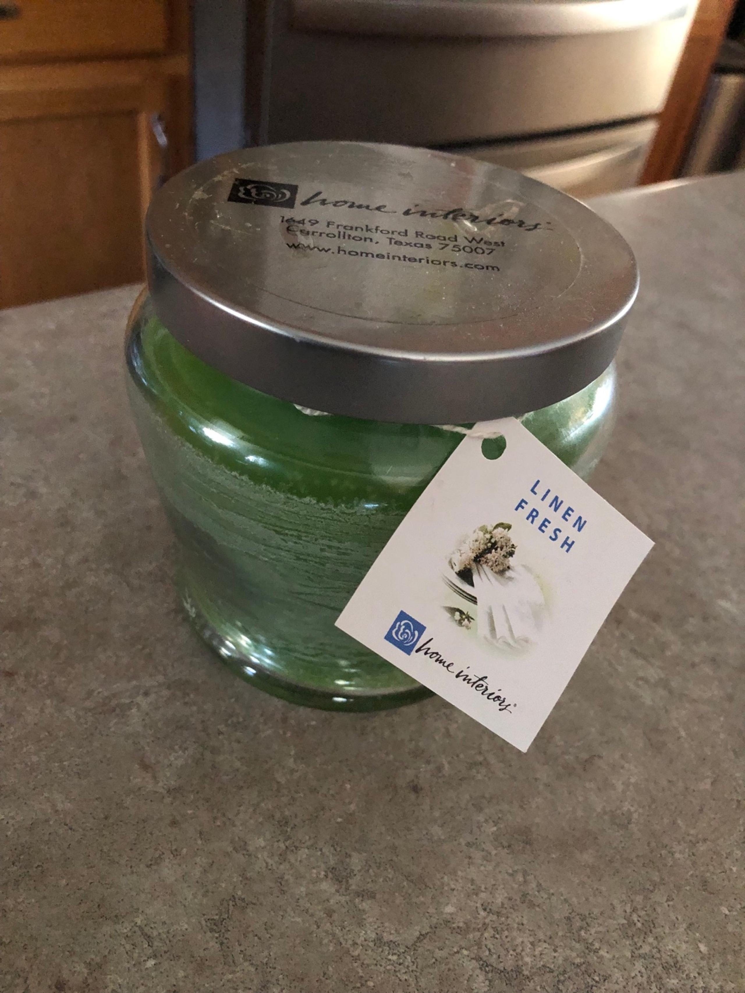 Home Interiors Linen Fresh Candle 12 oz new