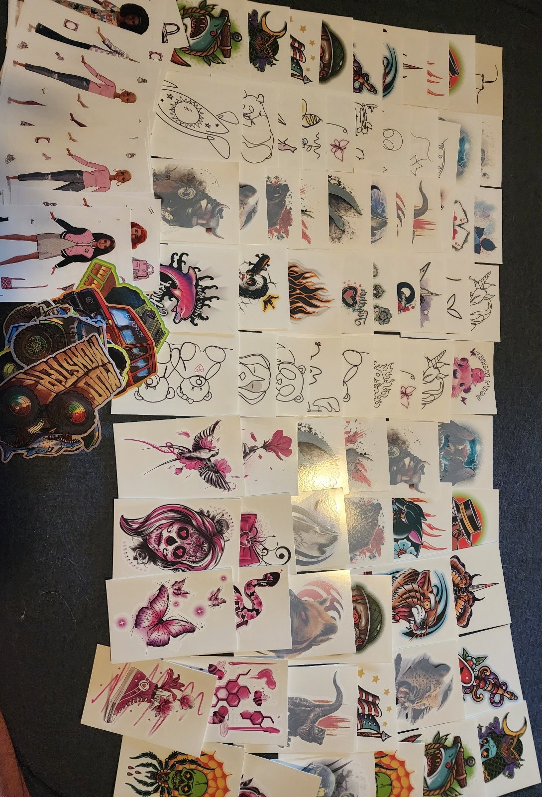 Temporary tattoo & sticker bundle