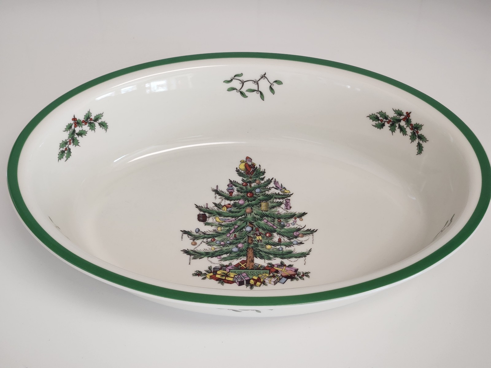 Spode Christmas Tree Large Oval Baking/Roasting Dish
