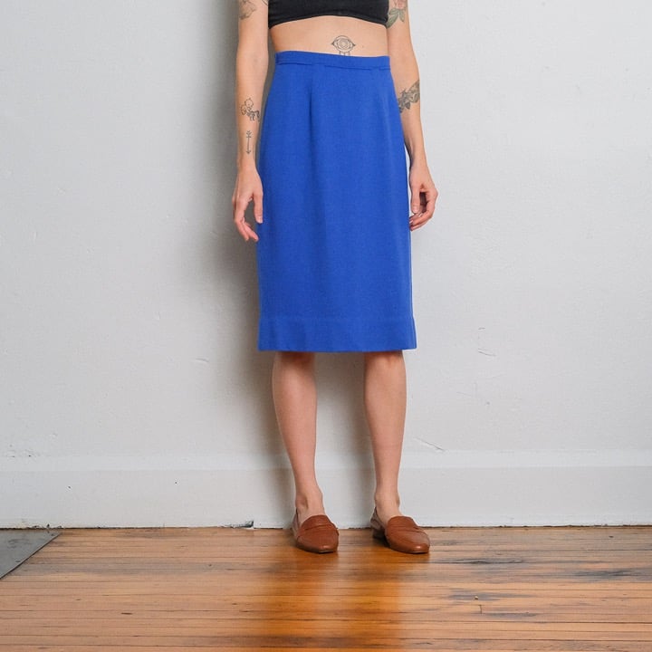 Vintage 50s Jantzen Knit Sweater Skirt / Size S