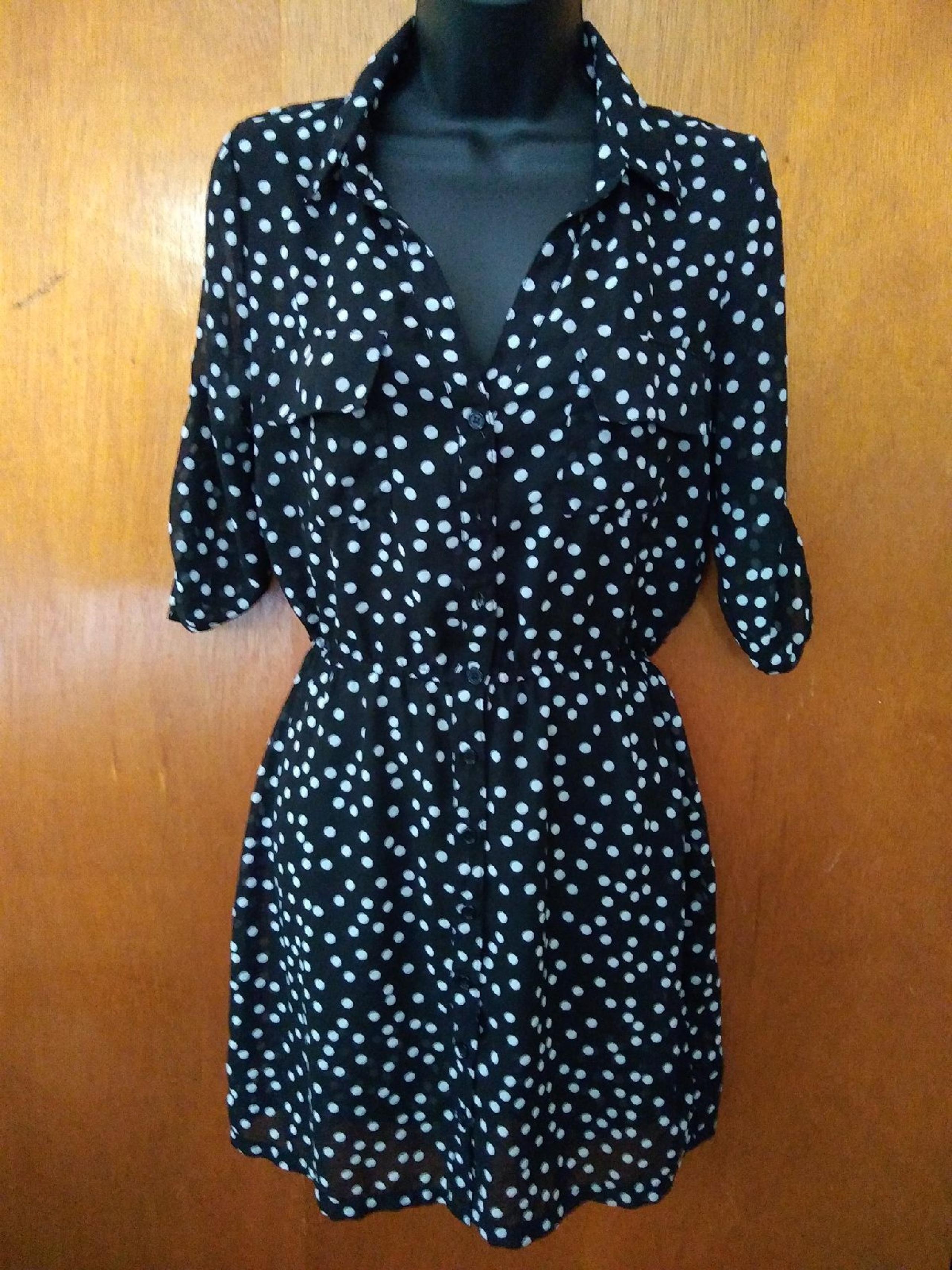 Maurices sheer blouse dress sz xs