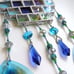 sucatcher ~PEACOCK~ glass mobile, window art, home decor, cabin,beach cottage,