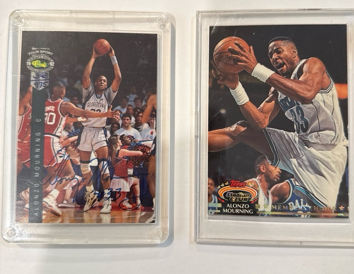 ALONZO MOURNING 1993 CLASSIC FOUR SPORT ROOKIE AUTOGRAPH AUTO #D /975 plus 1