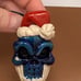 FLAMEWORK SKELETON FACE SANTA PENDANT - Hurst Glass