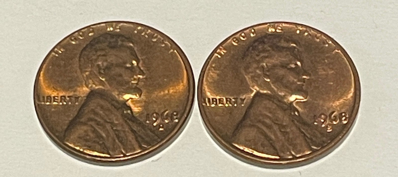 1968-D & S Double Die Obverse/Reverse Error On Both Cents!!