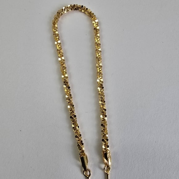 Sterling Silver 925 Elegant Gold Bracelet