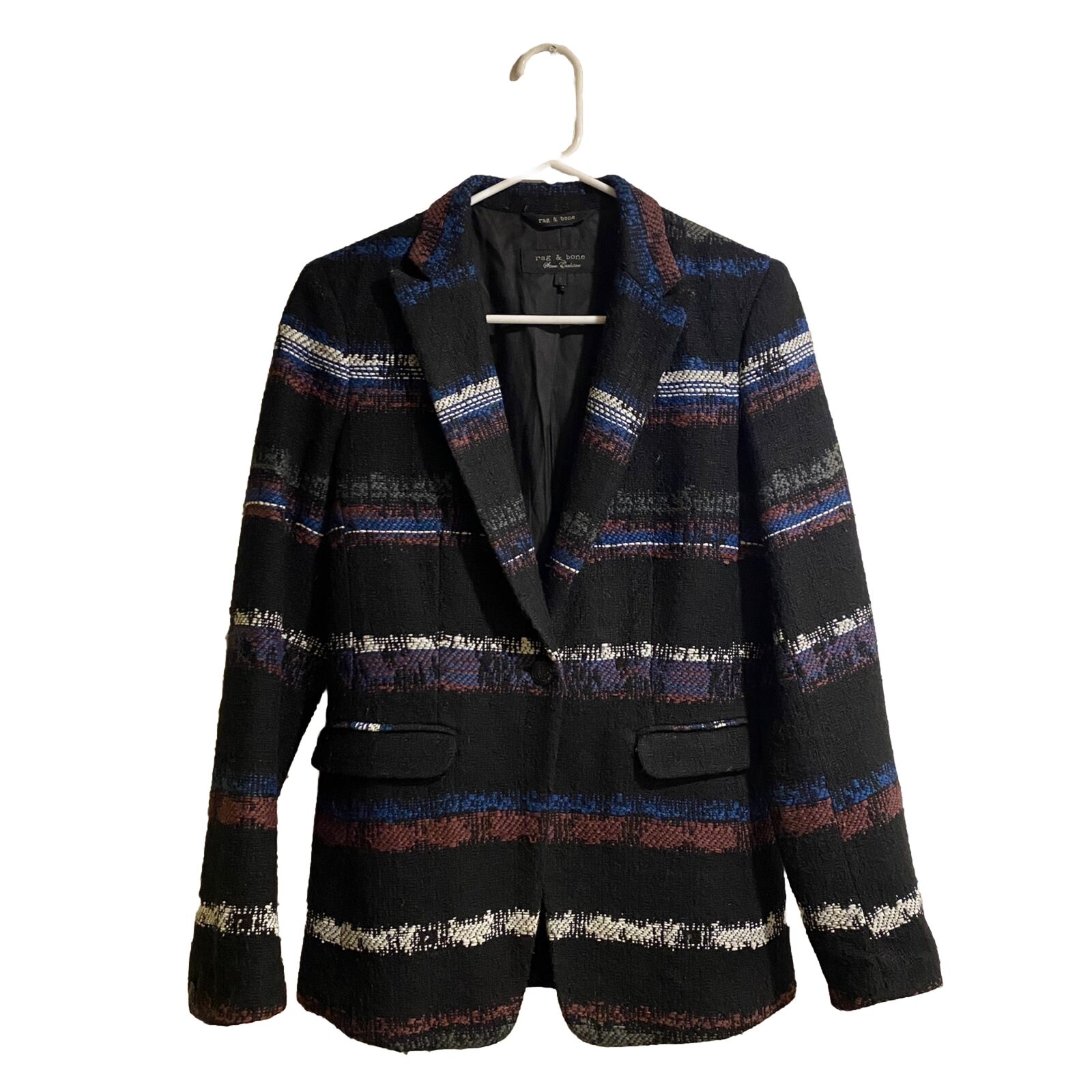 Rag & Bone Store Exclusive Striped Mohair Blazer Women’s Size 2