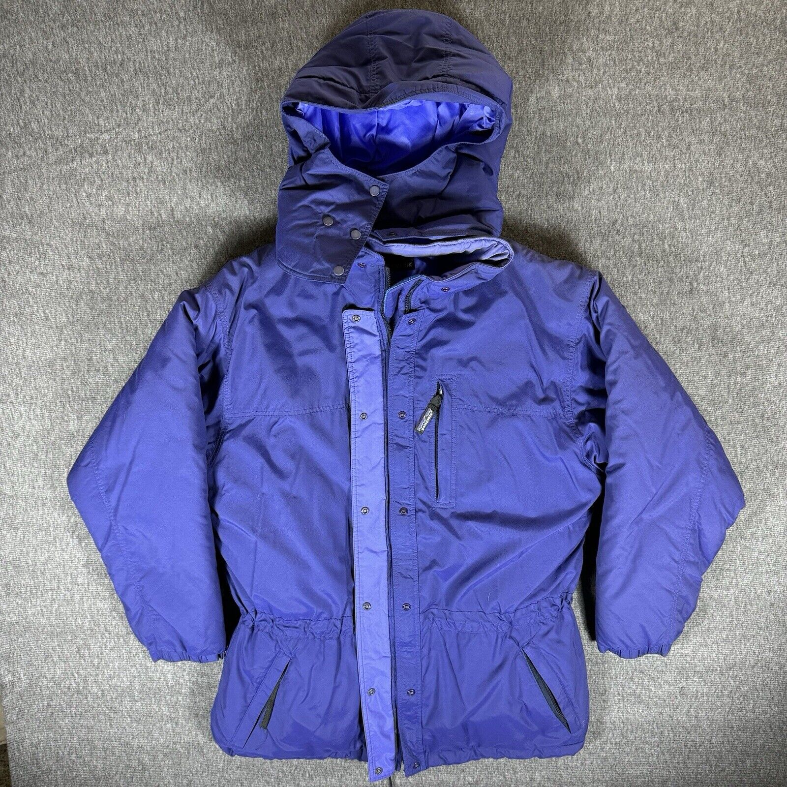 Patagonia Puffer Jacket Women’s Medium Purple Full Zip Sample Ski Outdoors