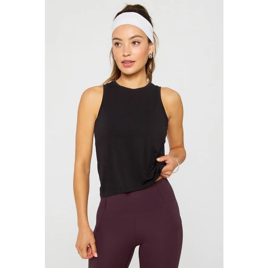 New Fabletics Women's Feather Tech+ Muscle Tank Black size S