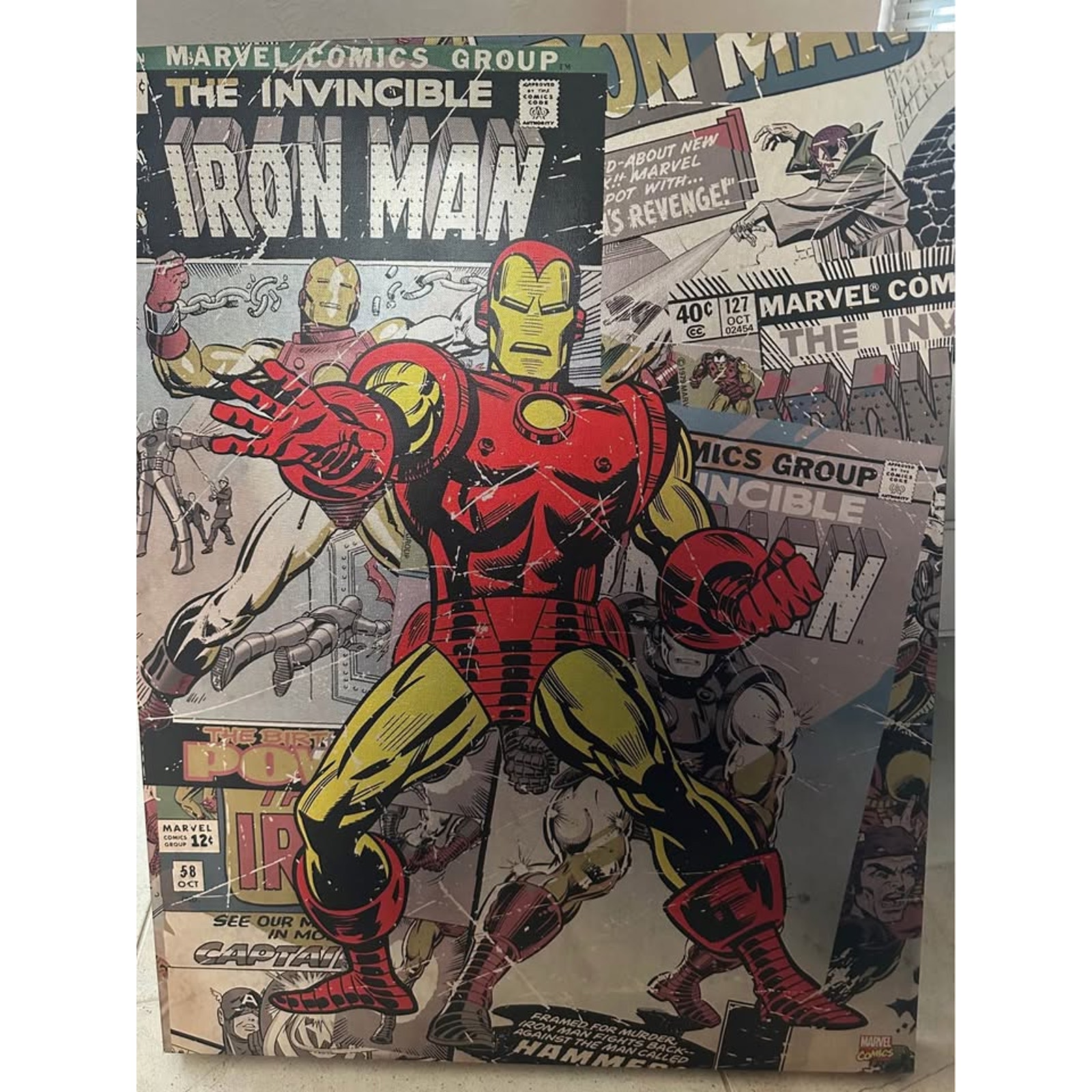 Iron Man 22x28” Canvas “Collectible”