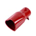 Brand New Red Heart Shaped Stainless Steel Car Exhaust Pipe Muffler Tip Trim