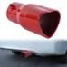 Brand New Red Heart Shaped Stainless Steel Car Exhaust Pipe Muffler Tip Trim