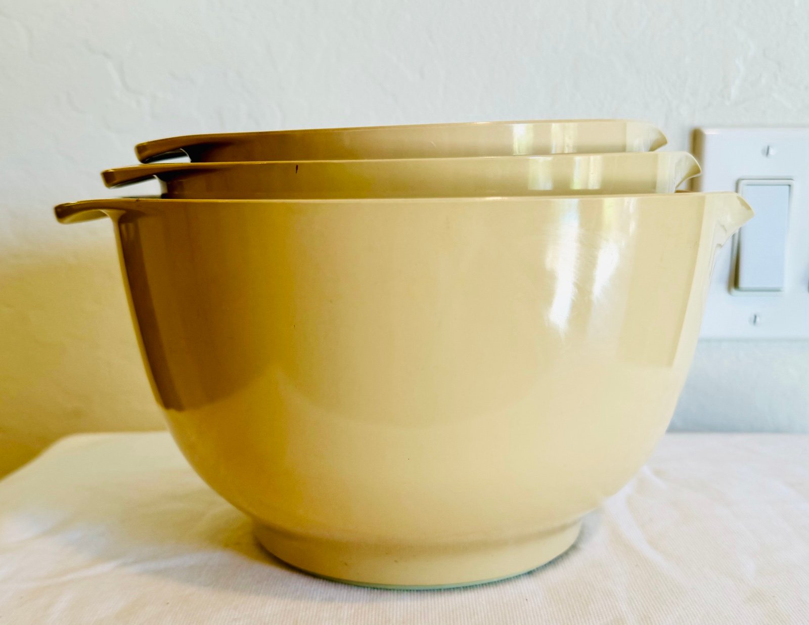 vintage melamine stacking bowls rosti Denmark