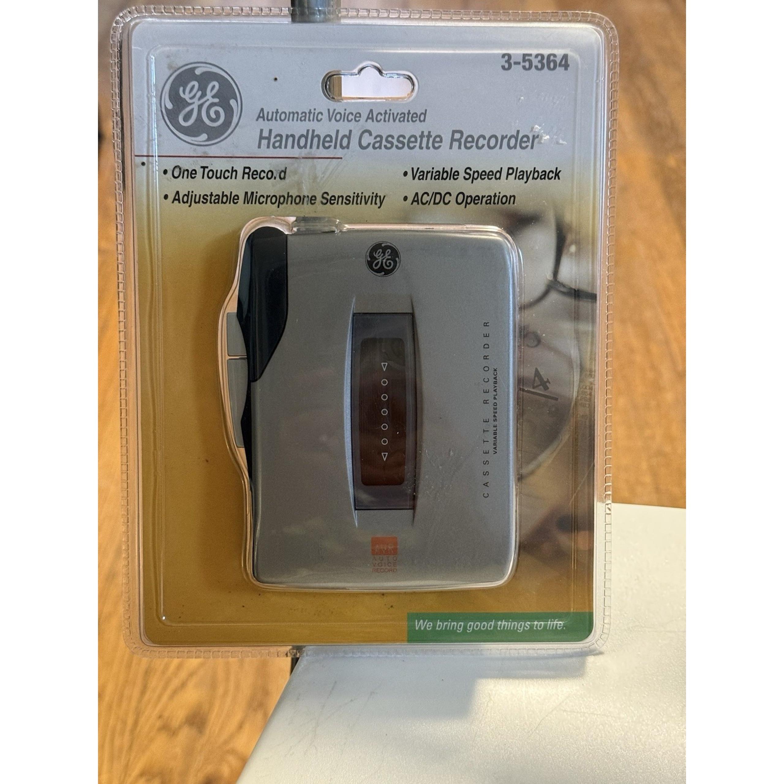 GE 35364 Mini Cassette Recorder (Silver)