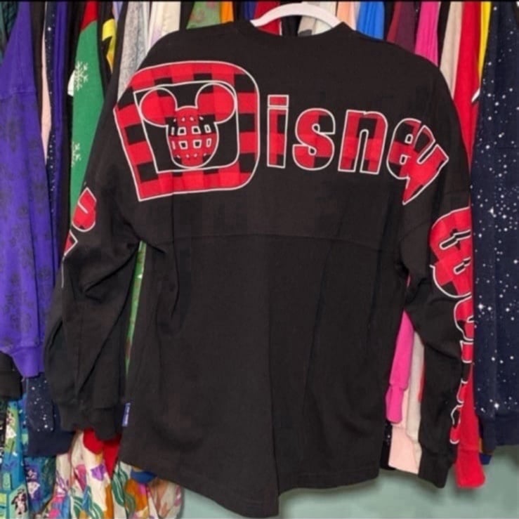 Disney parks Buffalo plaid Christmas spirit jersey Xs