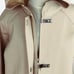 Tommy Hilfiger Women L Mid Length Hooded Beige Canvas Windbreaker Jacket