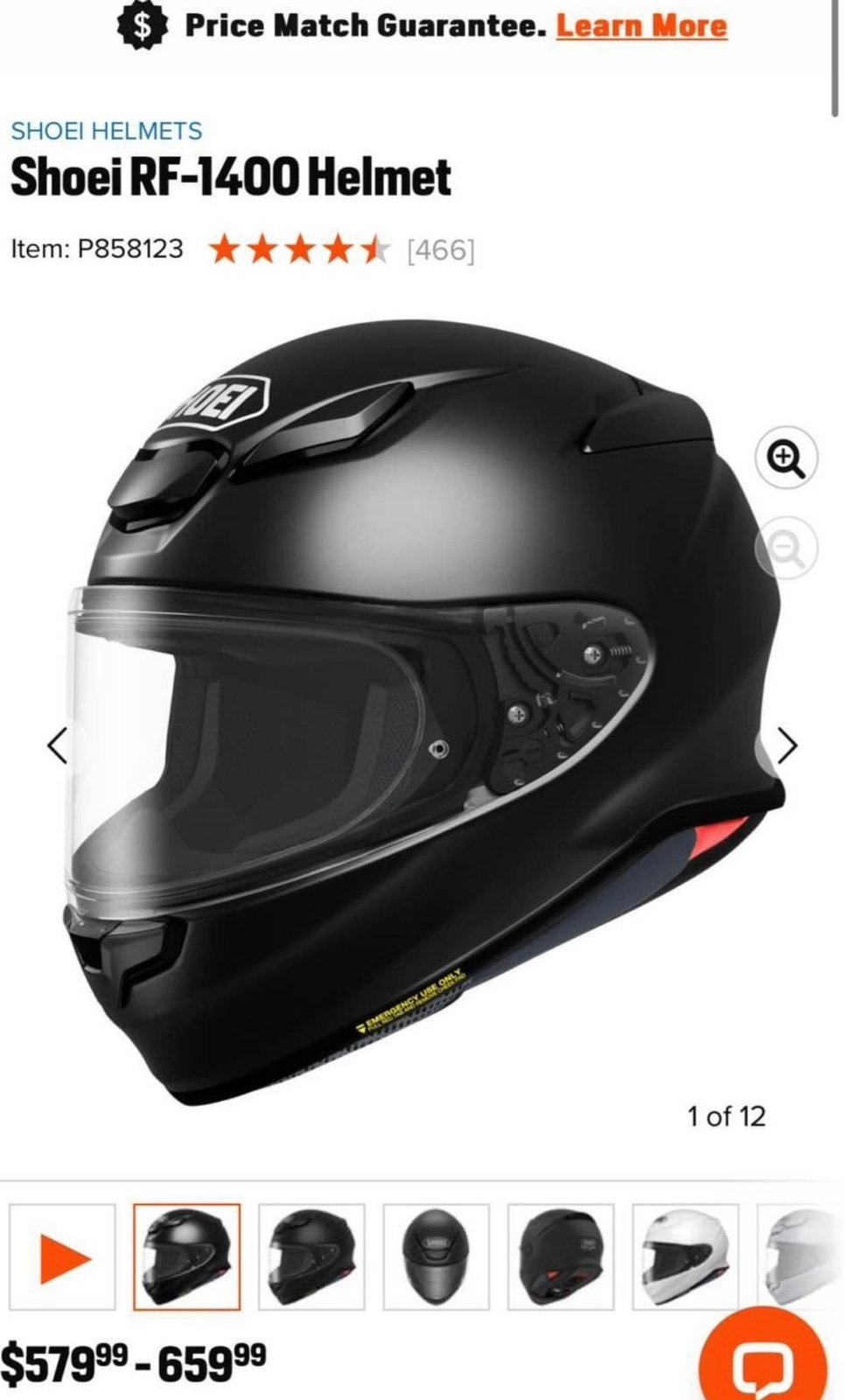 MOTORCYCLE HELMET- SHOEI XL