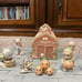 Adorable Precious Moments Fall Festival Light Up Barn & Figurines