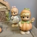 Adorable Precious Moments Fall Festival Light Up Barn & Figurines