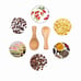 10Pcs Handmade Small Wooden Salt Spoons Mini Sugar Seasoning (True color)
