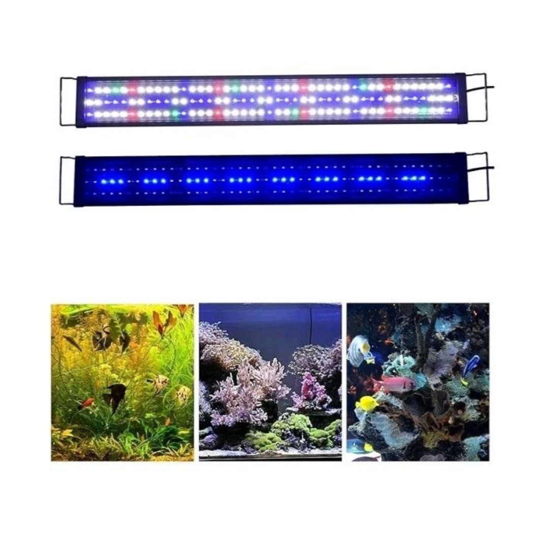 LED Aquarium Light 24/7 Expandable 24-30 Adjustable Timer, Brightness READ