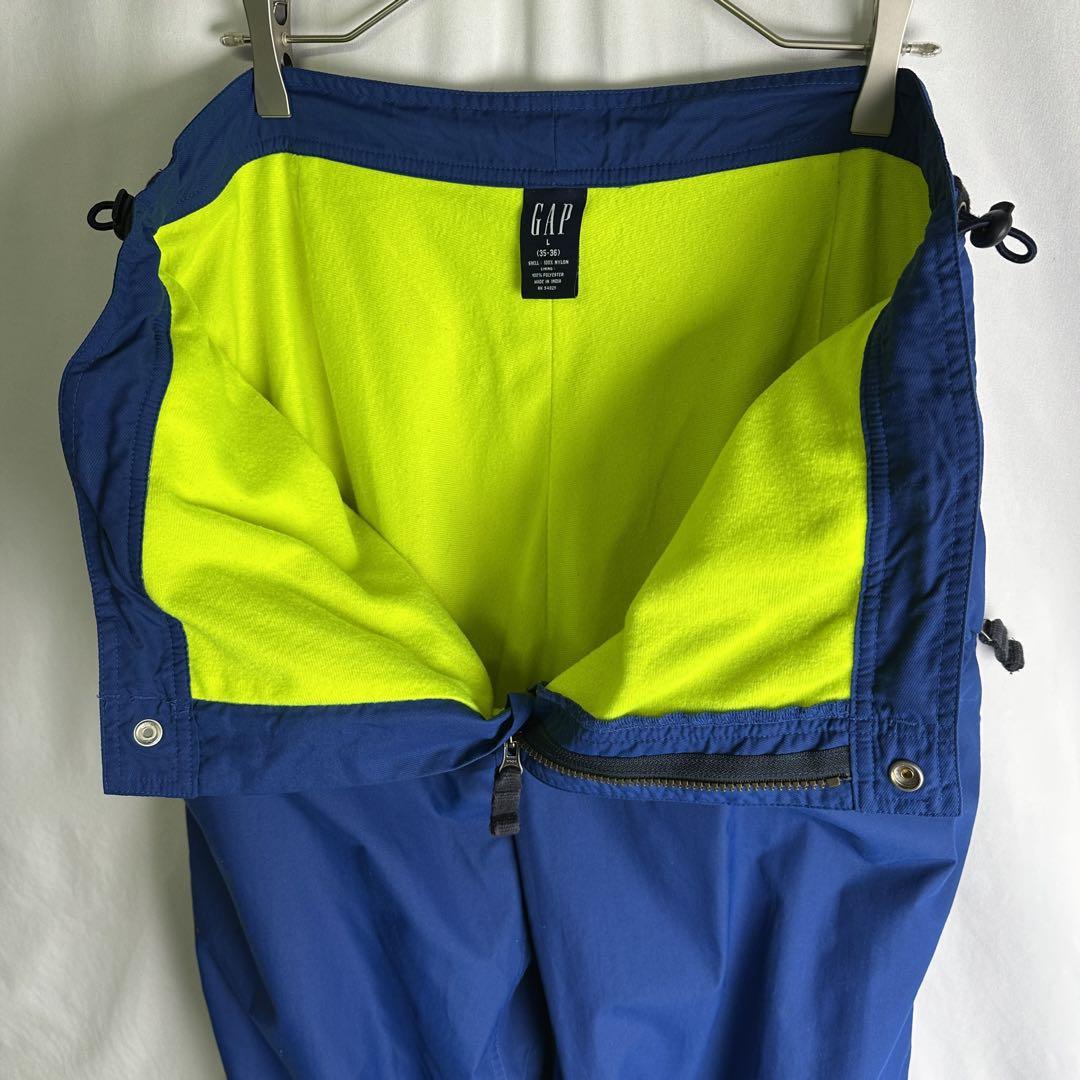 パンツ 00's old gap nylon gimmick pants 00s Old Gap Fleece Nylon Gimmick Pants L