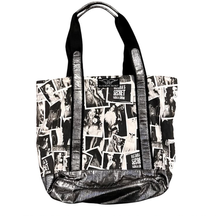 Y2K Victoria’s Secret Stylish Black and White photograph Tote Bag