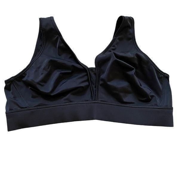 Jockey Black Forever Fit Wirefree Molded Cup Bra Womens Sz XL