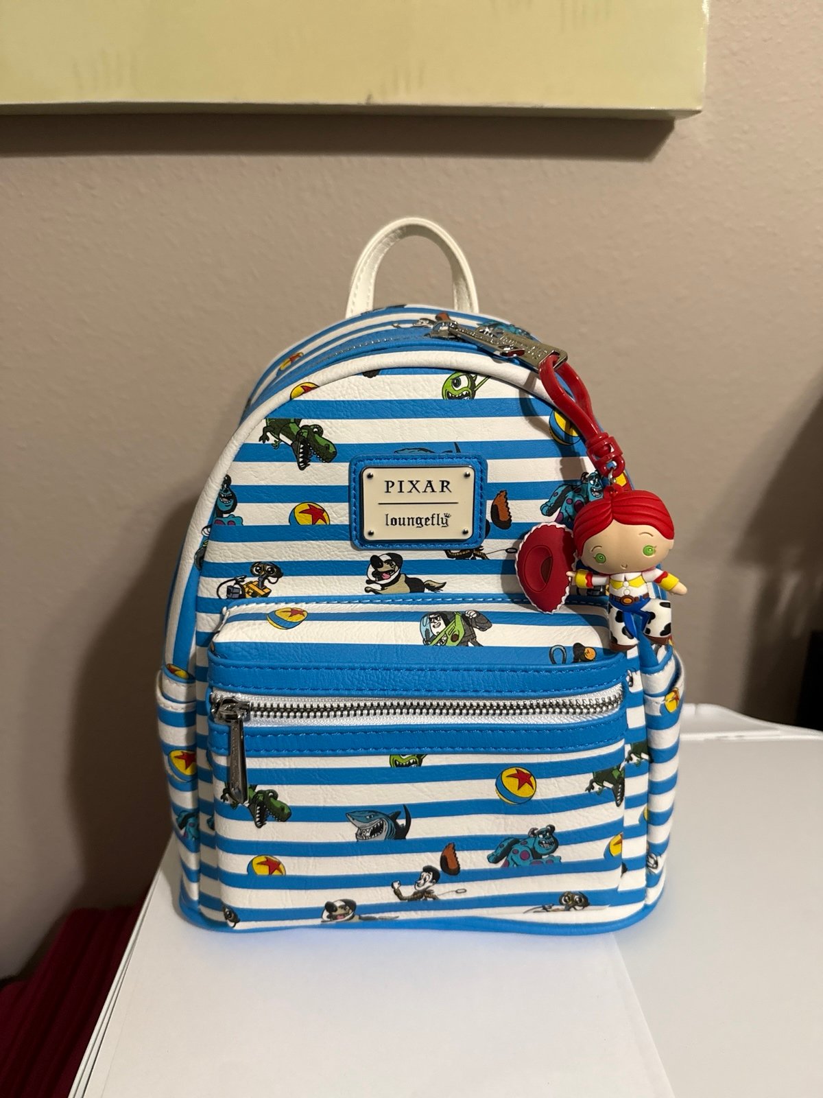 Loungefly striped Pixar backpack
